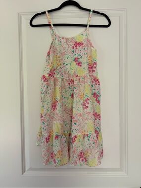 Place Floral Sundress in Pink, Yellow, Teal